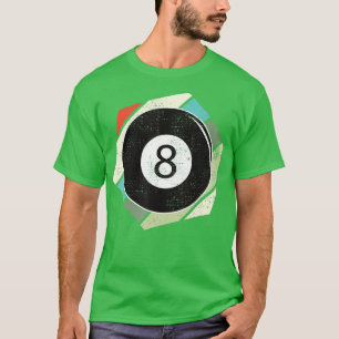 Camiseta Billiards 8 Ball Retro Amor Por El Sport Billiard