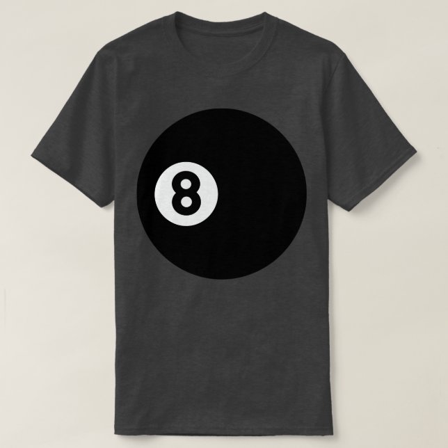 Camiseta Billiards 8Ball (Diseño del anverso)