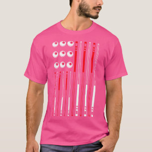 Camiseta Billiards 9 Ball Pool Bandera Estadounidense