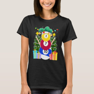 Camiseta Billiards ball billar snowman billar Billia