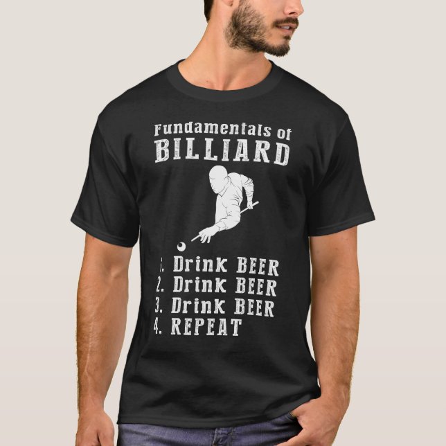 Camiseta Billiards & Beer: El Tee De Combinación Perfecto (Anverso)