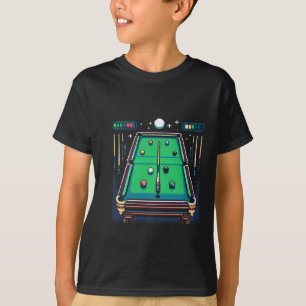 Camiseta Billiards de 8 bits de pot pixelado
