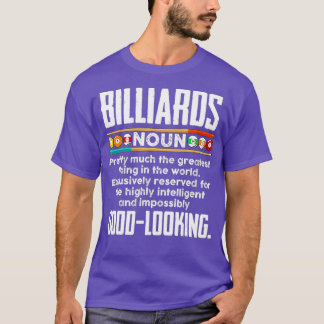 Camiseta Billiards Definition Funny Billiard 8 Ball Pool