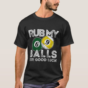 Camiseta Billiards Divertidos Rulen Mi Por Buena Suerte