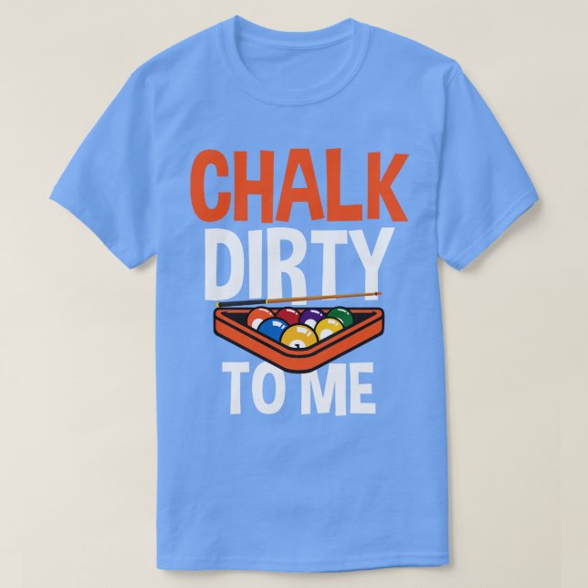 Camiseta Billiards For Pool Player Billiards Balls Chalk D (Diseño del anverso)