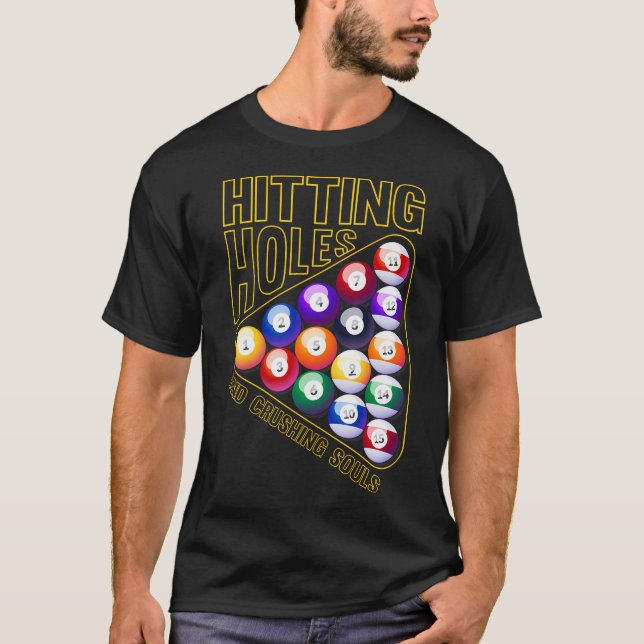 Camiseta Billiards Funny Billiard Pool Billiard Player 	 Sm (Anverso)