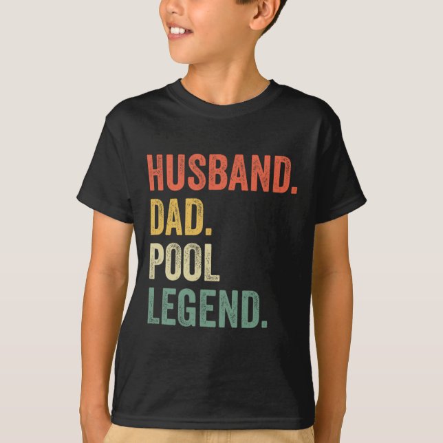 Camiseta Billiards Funny Husband Dad Pool Player Leyenda Vi (Anverso)