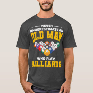 Camiseta Billiards Game Pool Dad Grandpa Fathers Day Funny