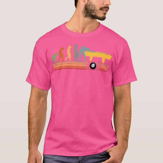 Camiseta Billiards Game Sticks Evolution Snooker Table Pool (Anverso)