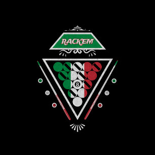 Camiseta BILLIARDS ITALIA ANCESTRY POOL SNOOKER T-Shirt