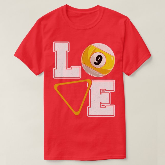Camiseta Billiards Love Pool Player Billiards Lover (Diseño del anverso)
