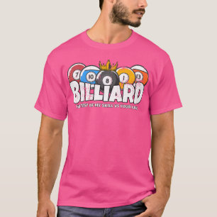 Camiseta Billiards O Billard Skill Vs Luck Funny Pool Bill