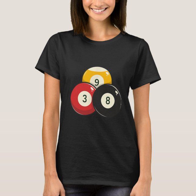 Camiseta Billiards Pool Ball (Anverso)
