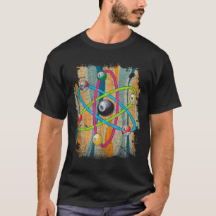 Camiseta Billiards Pool Hall Sports Bar Átomo Shooting 8 Ba