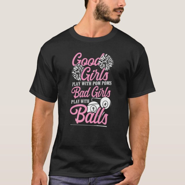 Camiseta Billiards Pool Player Ball Chica Buenos Chicas Jug (Anverso)