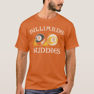 Camiseta Billiards Pool Player Ball Friends divertidos