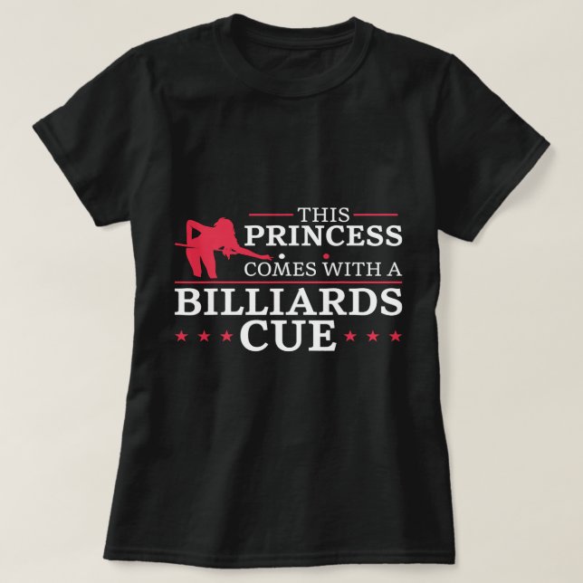 Camiseta Billiards Pool Player Ball Girl Pun Girls Who Play (Diseño del anverso)