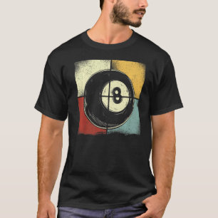 Camiseta Billiards Pool Player Ball Retro Vintage 1