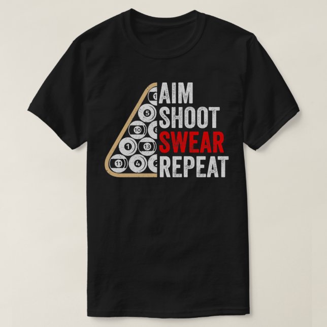 Camiseta Billiards Pool Player Gift (Diseño del anverso)