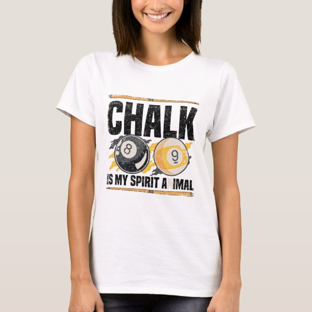 Camiseta Billiards Snooker Cue Player 13 (Anverso)