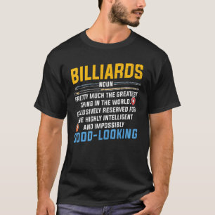 Camiseta Billiards Snooker Player Team Billiards Fact