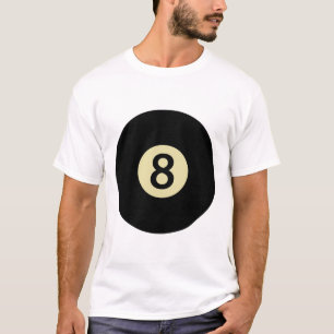 Camiseta Billiards Snooker Pool Ll Número 8 Billiard Player