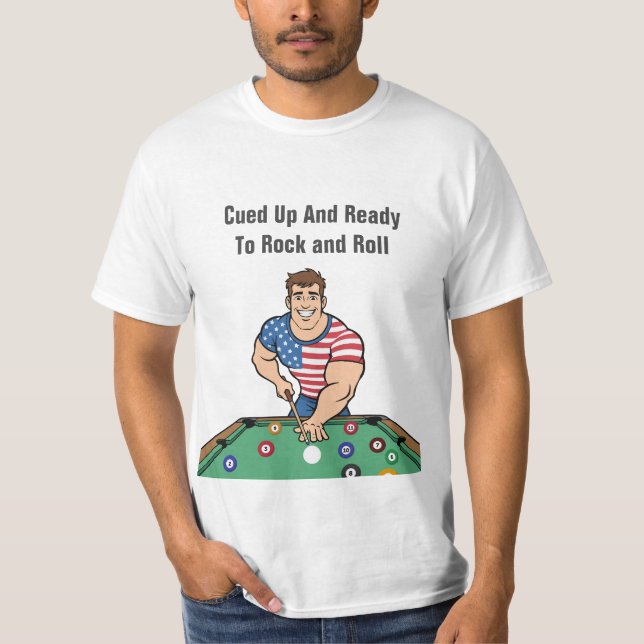 Camiseta Billiards Theme Team League Tshirts (Anverso)