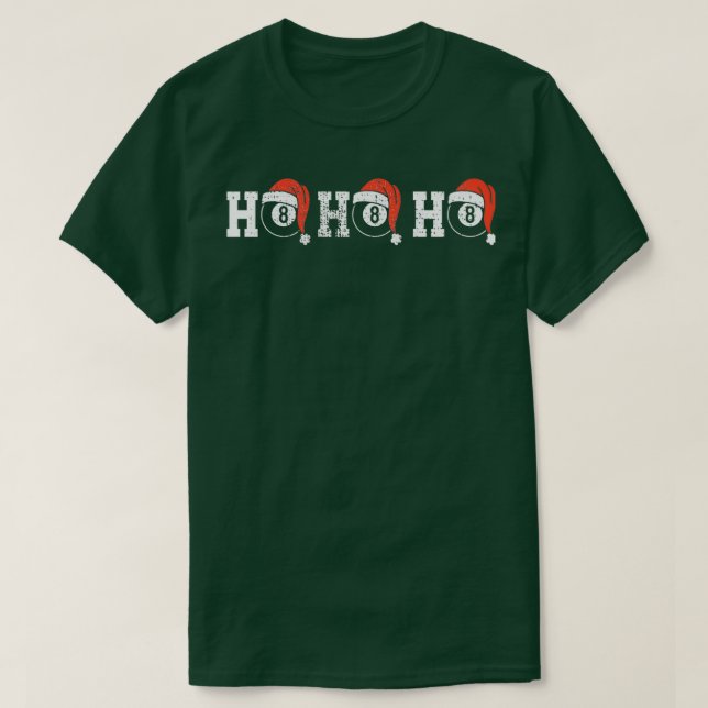 Camiseta Billiards Vintage Christmas (Diseño del anverso)