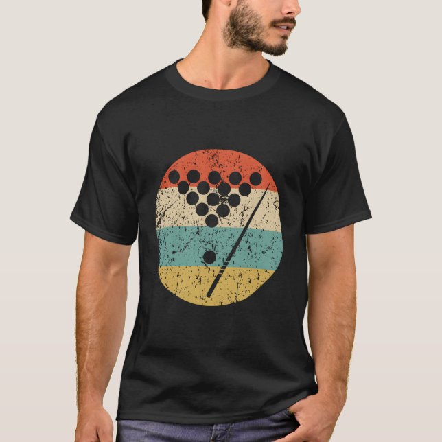 Camiseta Billiards Vintage Retro Pool (Anverso)