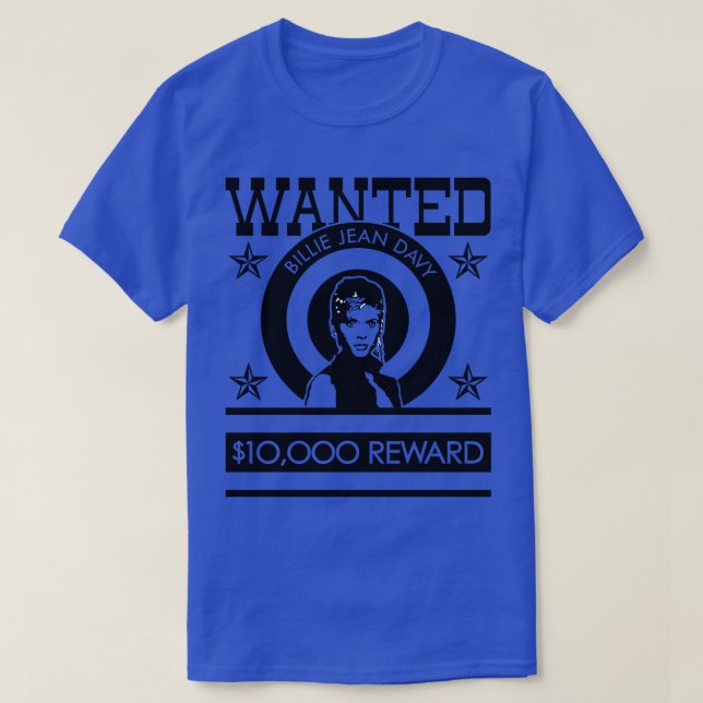 Camiseta Billie Jean WANTED (Diseño del anverso)