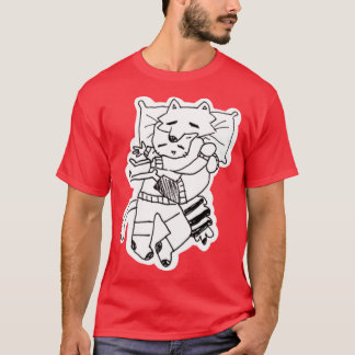 Camiseta Billie y Mittens amigos durmiendo
