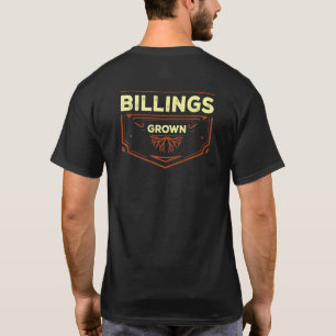 Camiseta Billings Criado Montana Ciudad Natal Mt Residente