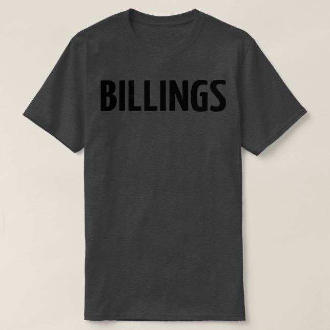 Camiseta Billings Montana me crió (Diseño del anverso)