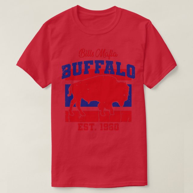 Camiseta Bills Mafia Buffalo Est 1960 Fútbol Estílico Vinta (Diseño del anverso)