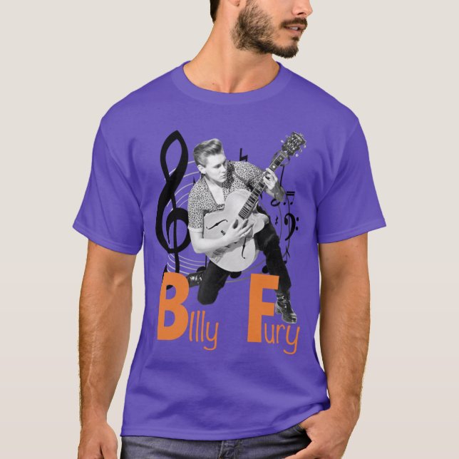 Camiseta Billy Fury beat retro friends (Anverso)