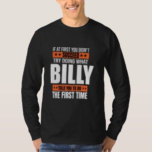 Camiseta Billy Gifts Nombre Personalizado Cumpleaños Presen