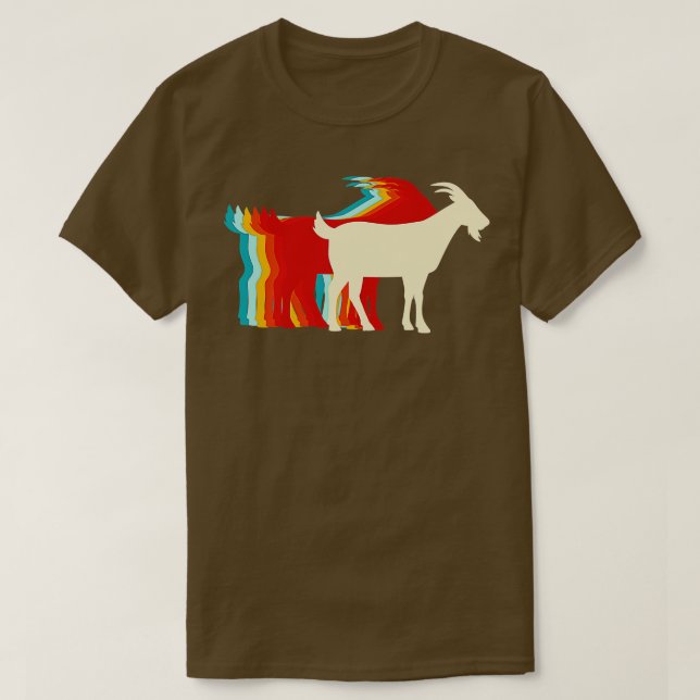 Camiseta Billy Goat Retro Color Paleta (Diseño del anverso)