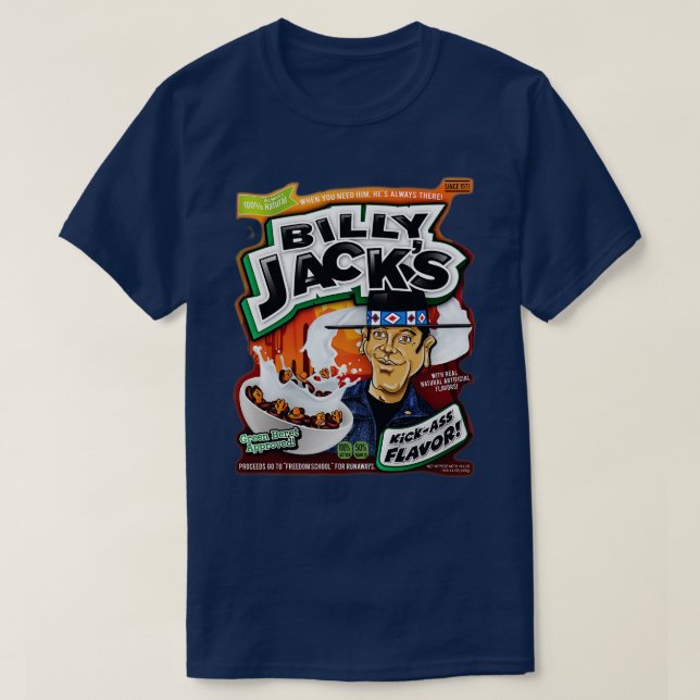 Camiseta Billy Jacks Cereal (Diseño del anverso)
