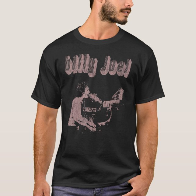 Camiseta Billy Joel - Piano Retro Man (Anverso)