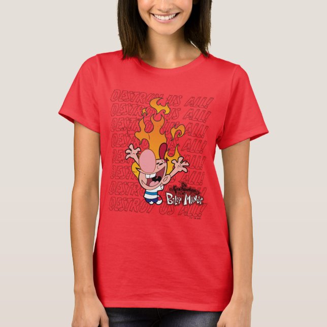 Camiseta Billy & Mandy - Destroy Us All (Anverso)