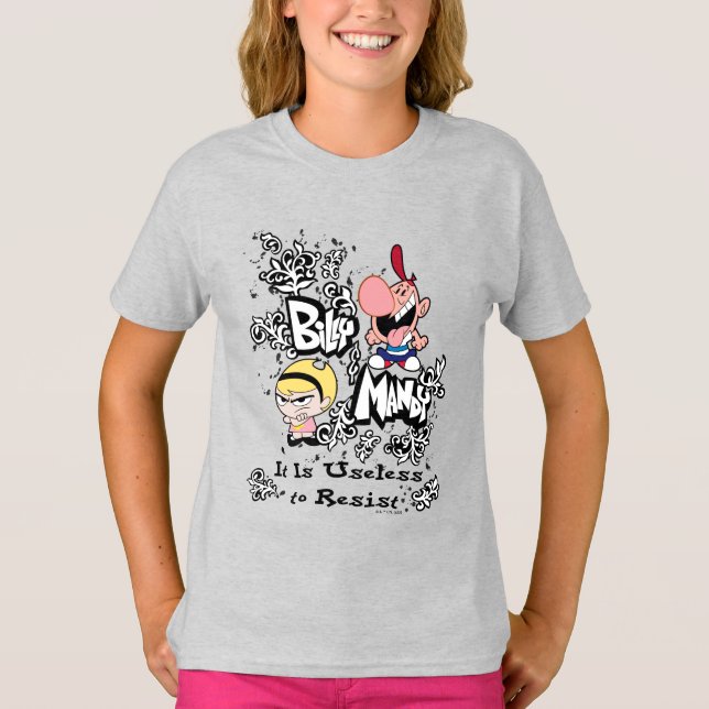 Camiseta Billy & Mandy - Inútil para resistir (Anverso)