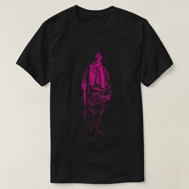 Camiseta Billy the Kid Grunge Distresal Style Billy the Ki (Diseño del anverso)