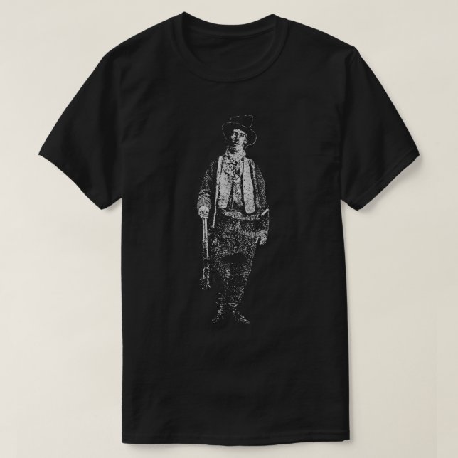 Camiseta Billy the Kid Grunge Distresal Style Billy the Ki (Diseño del anverso)