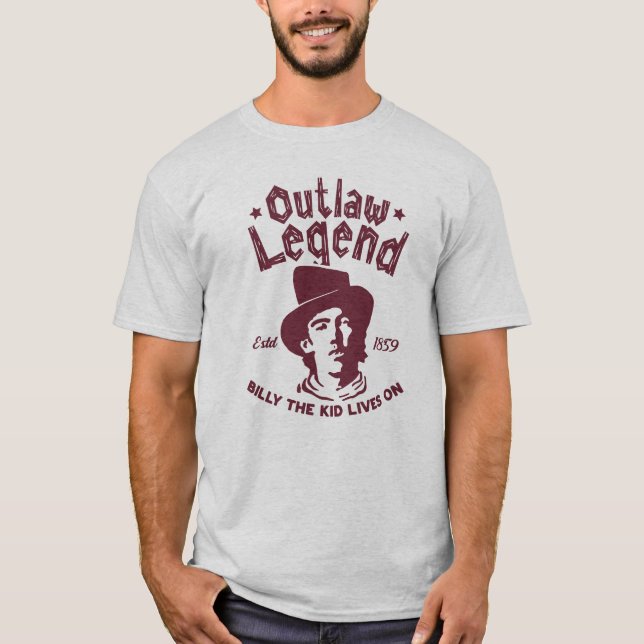 Camiseta Billy The Kid - Outlaw Legend (Anverso)