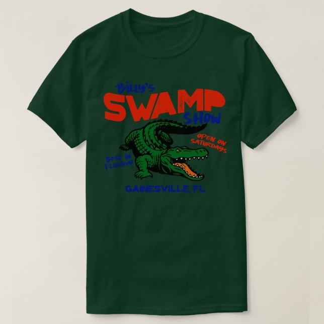 Camiseta Billys Swamp Show Gator toon (Diseño del anverso)