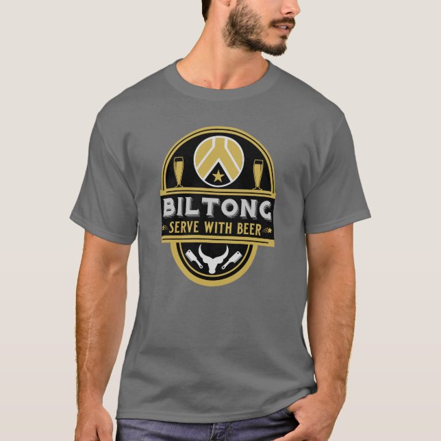 Camiseta Biltong Y Cerveza (Anverso)