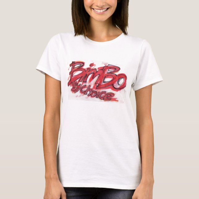 Camiseta bimbo del ataque del bosquejo (Anverso)