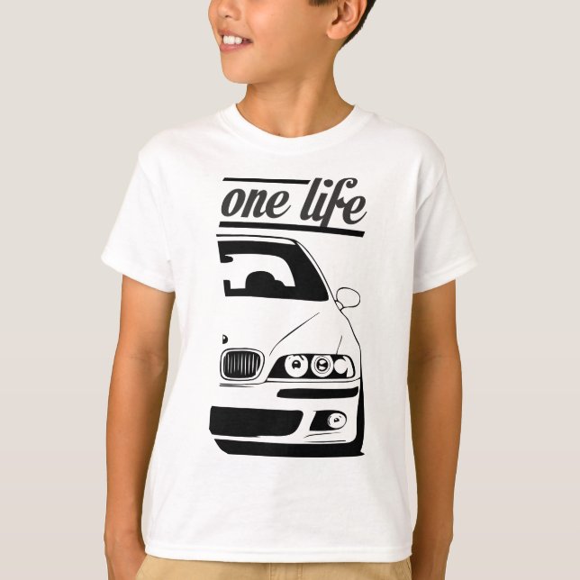 Camiseta Bimmer Car E39 Serie 5 - One Life One Love (Anverso)