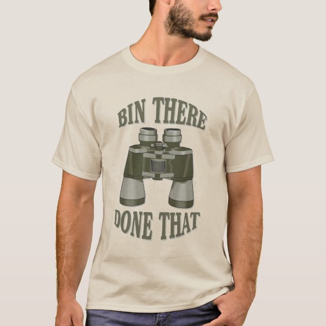 Camiseta Bin Allá Hizo Esa Graciosa Observadora De Aves (Anverso)