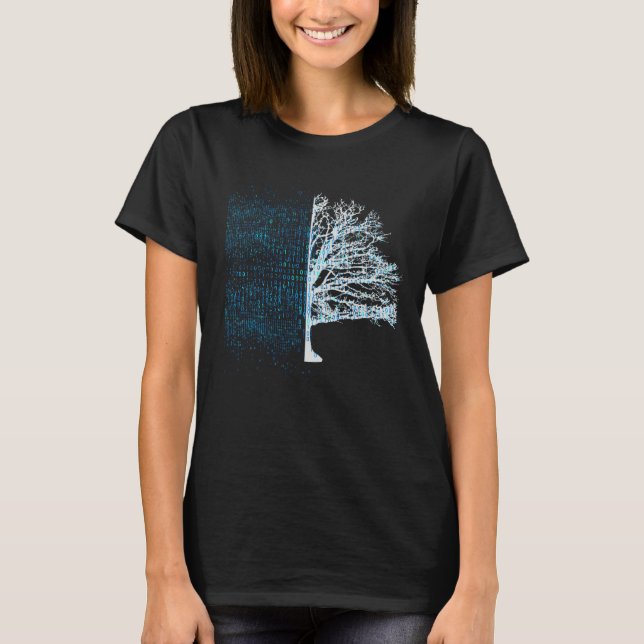 Camiseta Binar de programación de programadores informático (Anverso)